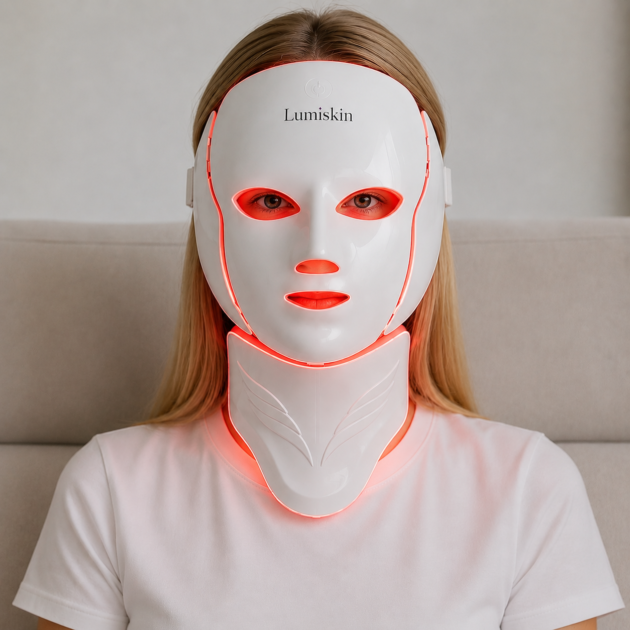 Wireless 7 Colors LED Face Neck Beauty Mask Removable Buckle Design Skin Firming Brightening Rejuvenation Anti Aging Skin Care