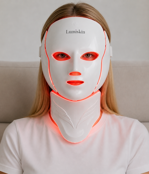 Wireless 7 Colors LED Face Neck Beauty Mask Removable Buckle Design Skin Firming Brightening Rejuvenation Anti Aging Skin Care